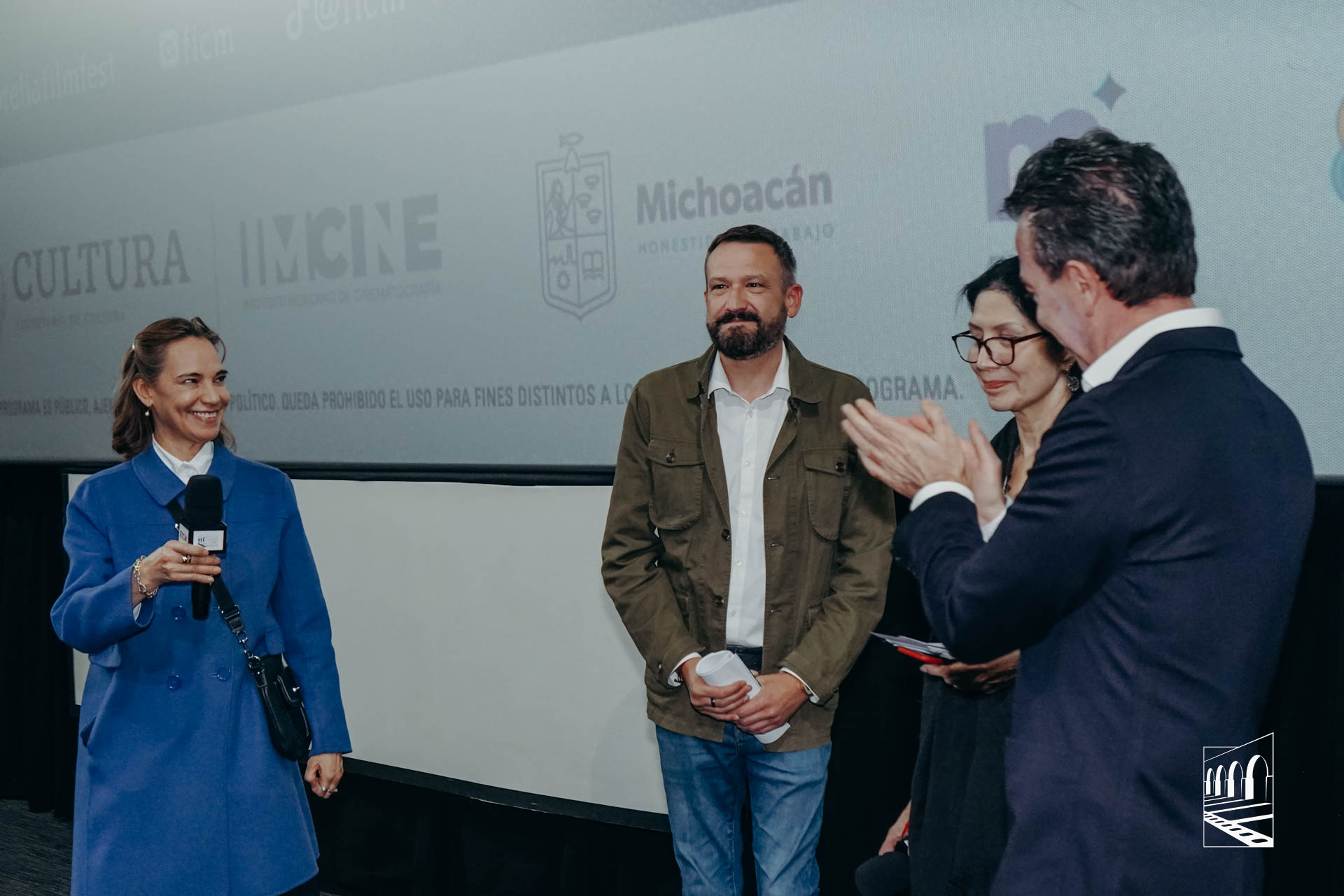 Daniela Michel, Franck Finance-Madureira,  Alejandro Ramírez
