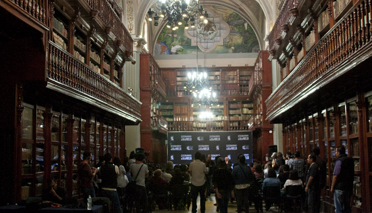 La biblioteca pública en Morelia. 